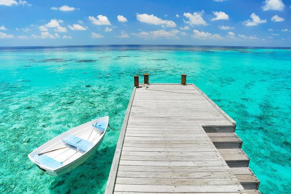 Maldives Boat and Pier