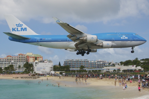 St-Martin KLM Landing